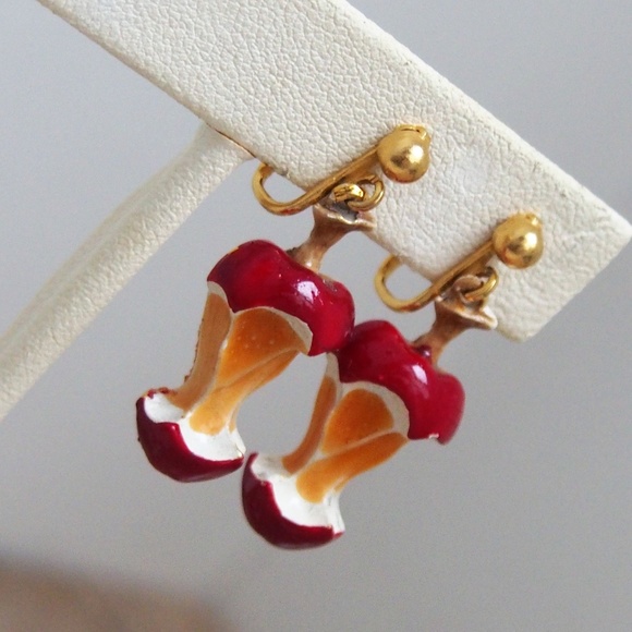 Vintage Jewelry - Eaten Apple Earrings! Mix/Match Sale 2/$10!